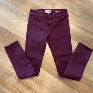 DL1961 Girls Youth Maroon Jeans Size 12